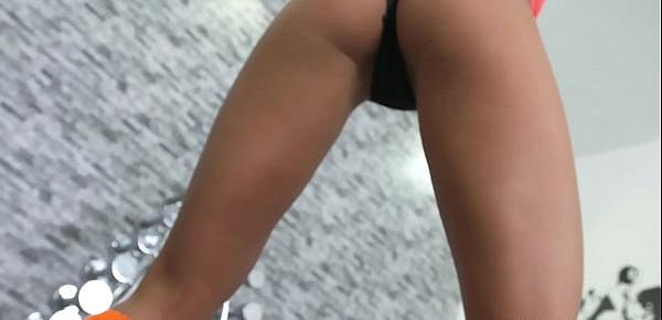  Toned lesbian fingers pale brunette at the gym